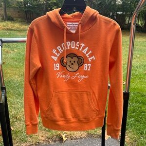Aeropostale Varsity League Orange Hoodie